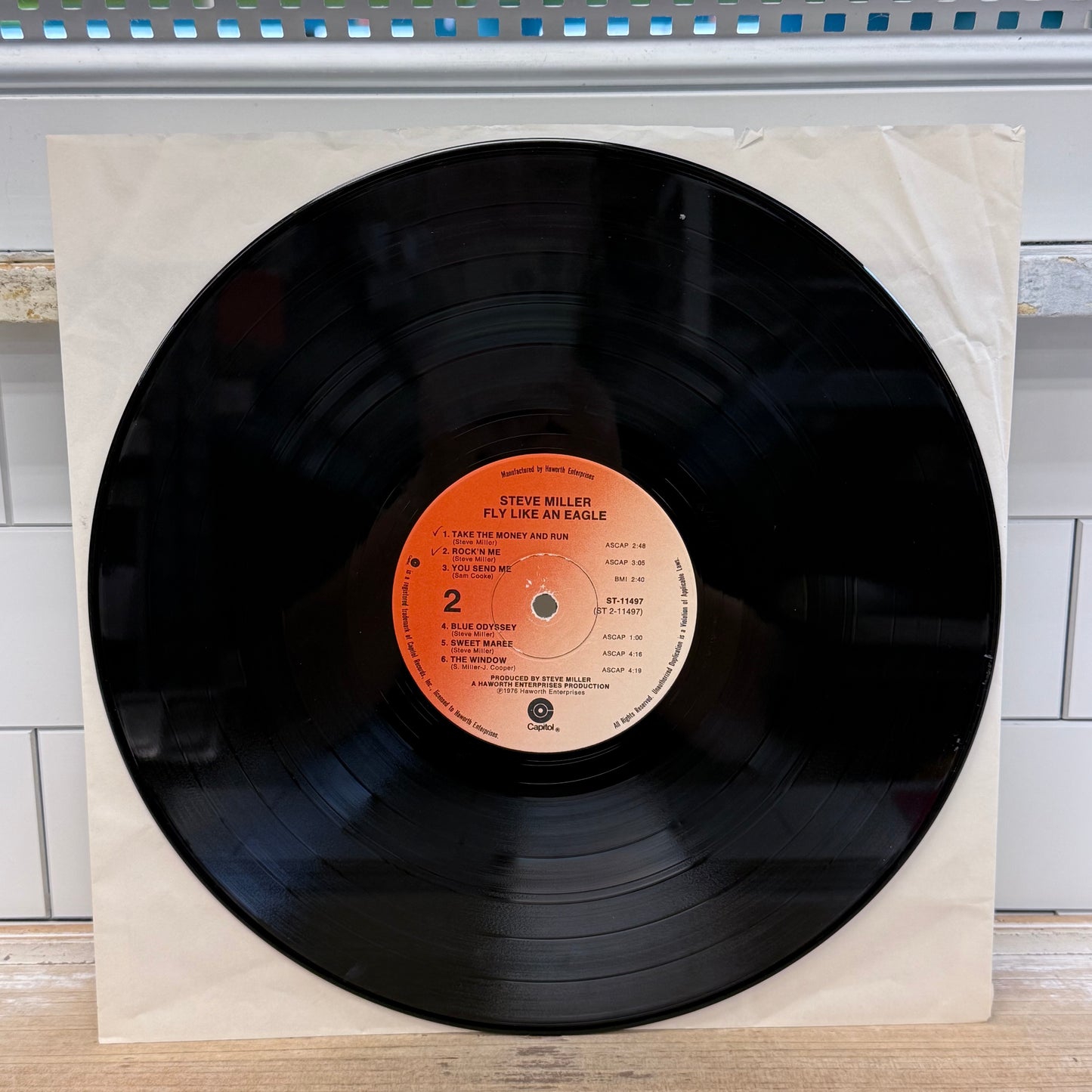 Steve Miller Band Fly Like an Eagle Vinyl Record LP 1976 #ST-11497