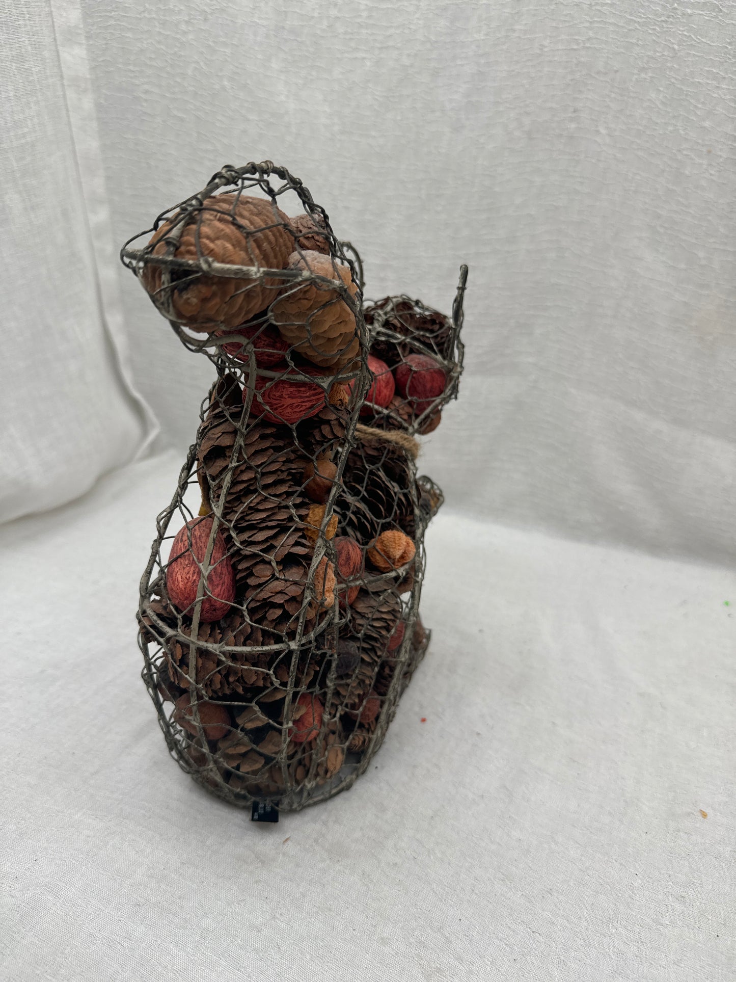 Chicken Wire Squirrel Potpourri Holder