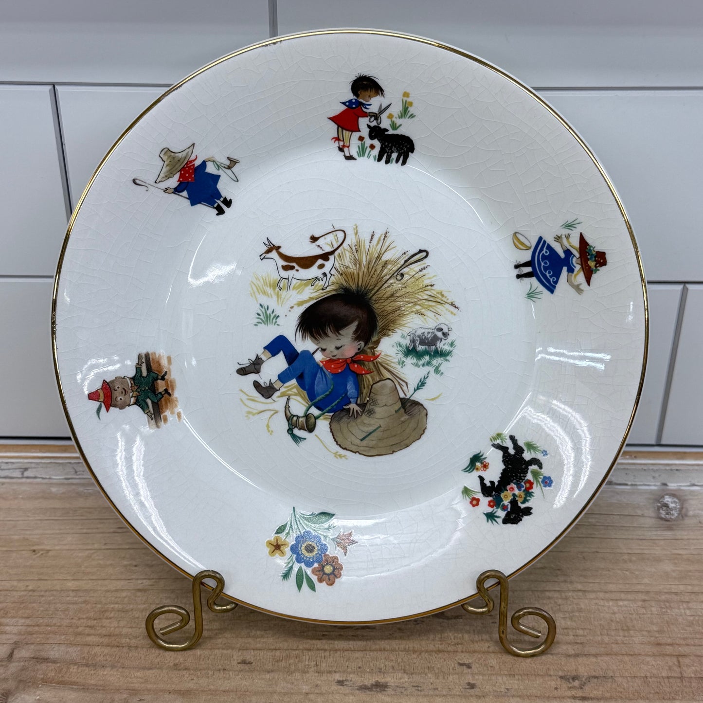Arklow Little Boy Blue Child’s Dinnerware Set Ireland 1960s