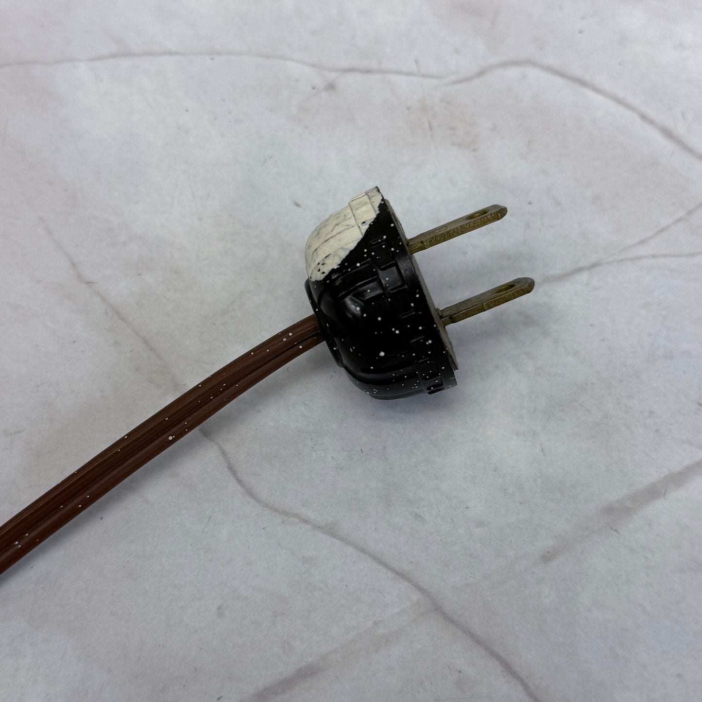 KYSO Brass Electric Hurricane Lamp Glass Shade 1950s