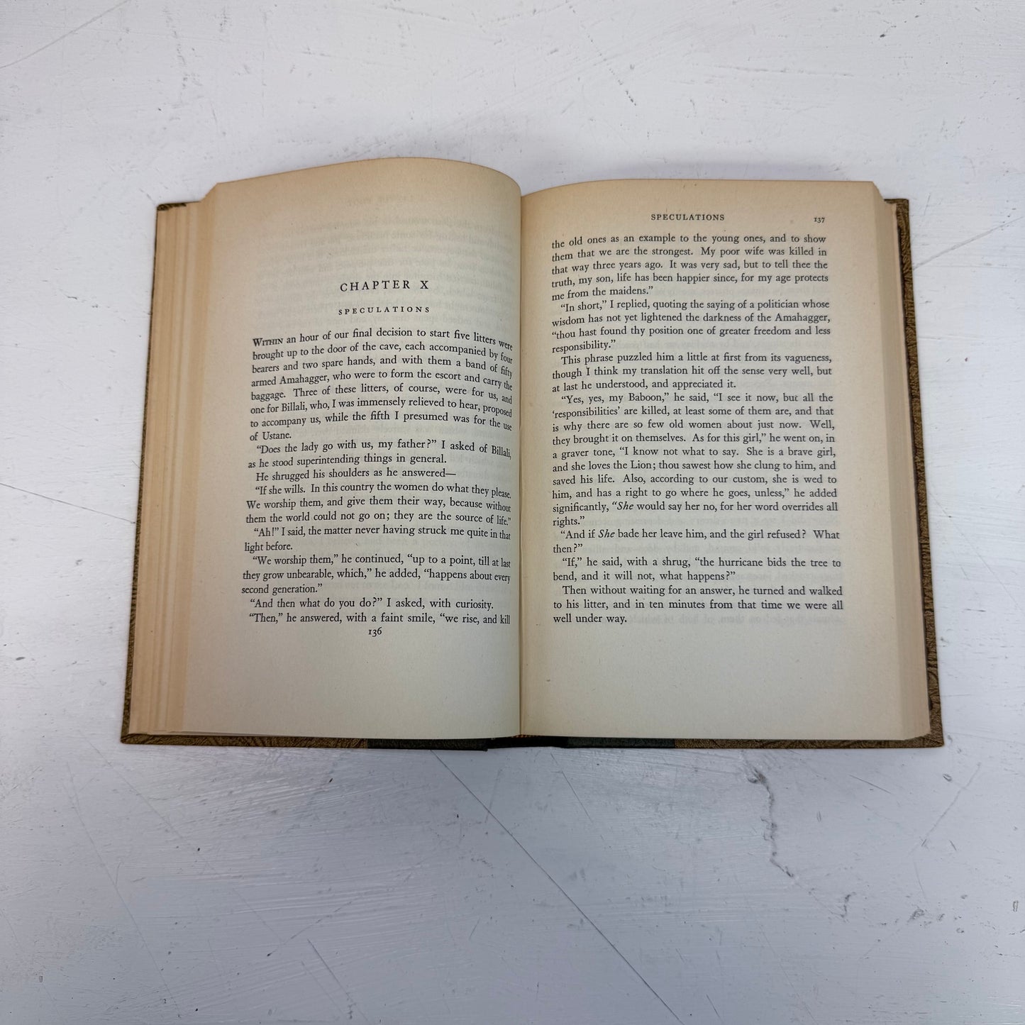 H. Rider Haggard She: A History of Adventure Hardback, 1940s Ed.