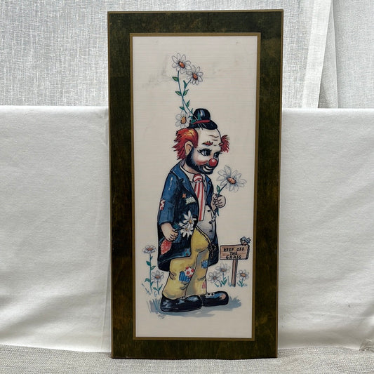 Vintage Lois Thayer Reproduction "Happy Sad Clown"