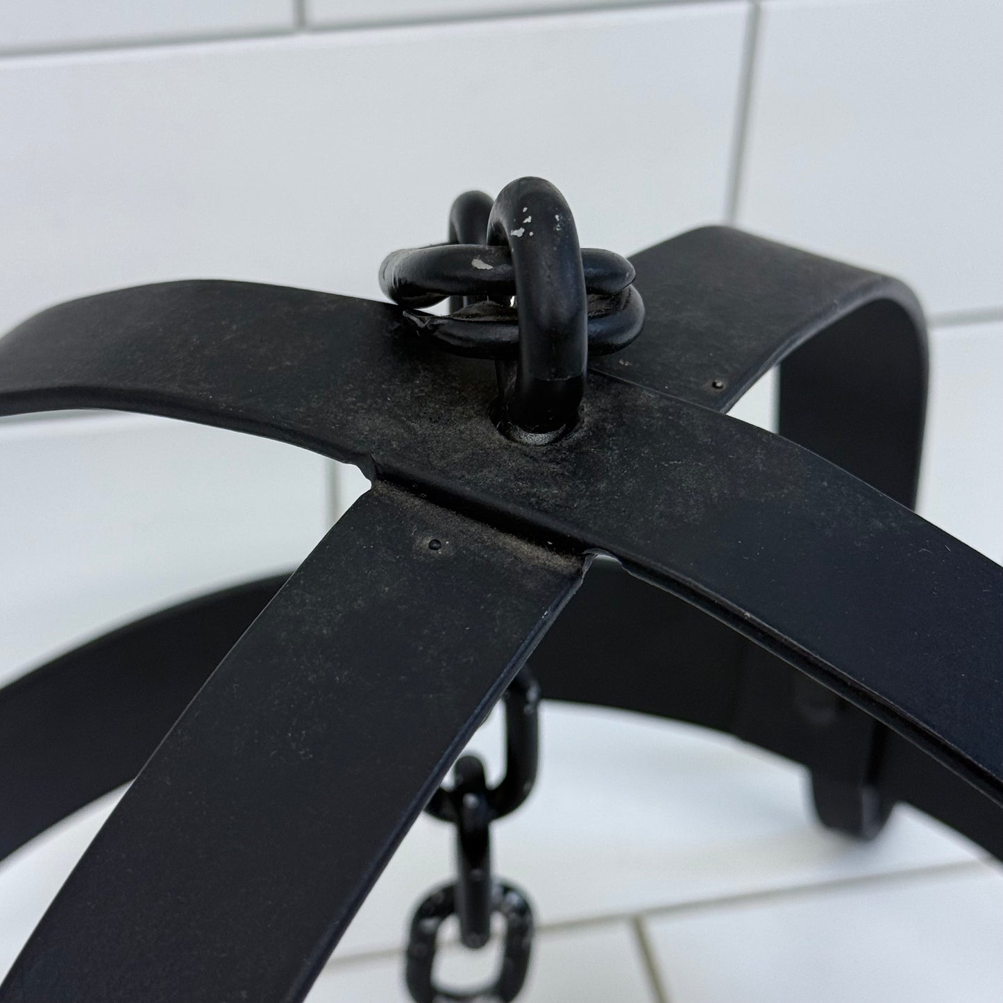 Wrought Iron Game Crown Hanging Butchers Rack