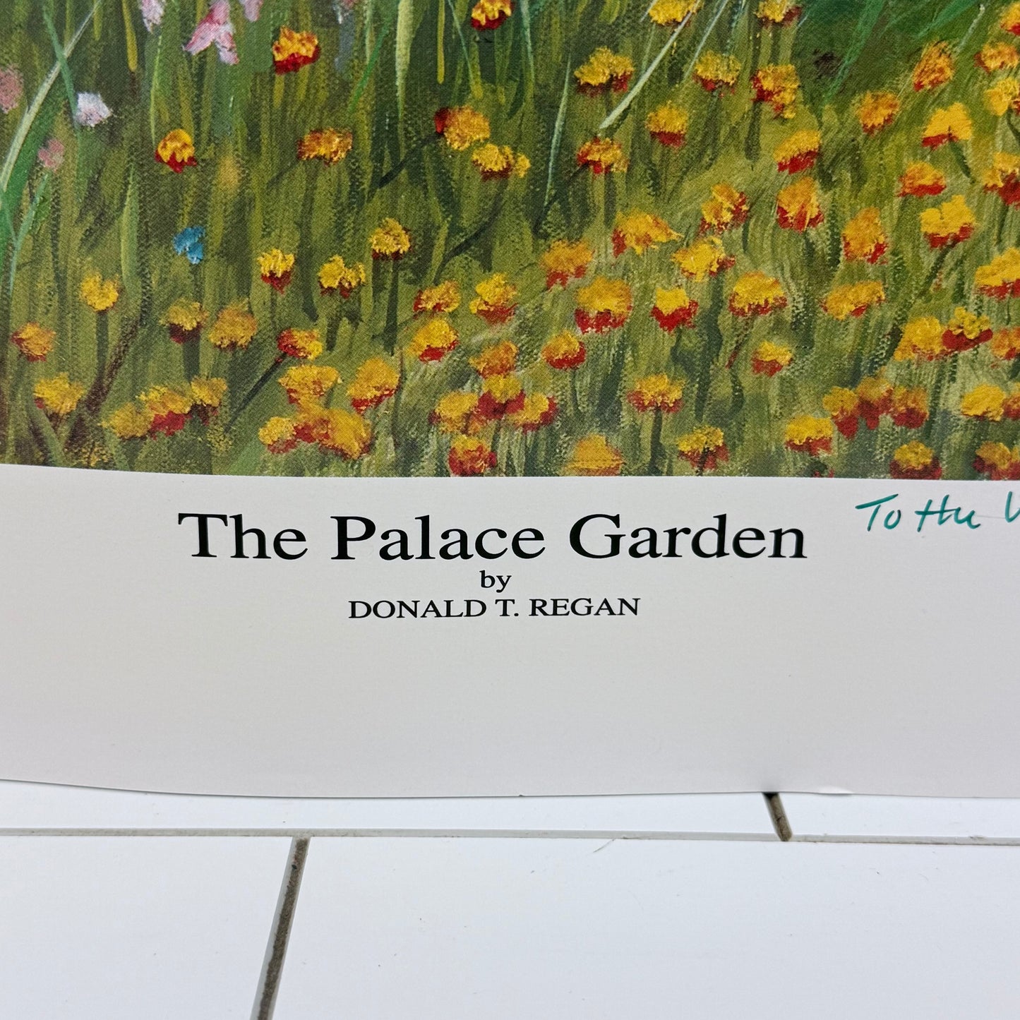Donald T Regan Signed Print Palace Garden 1997 Limited Edition