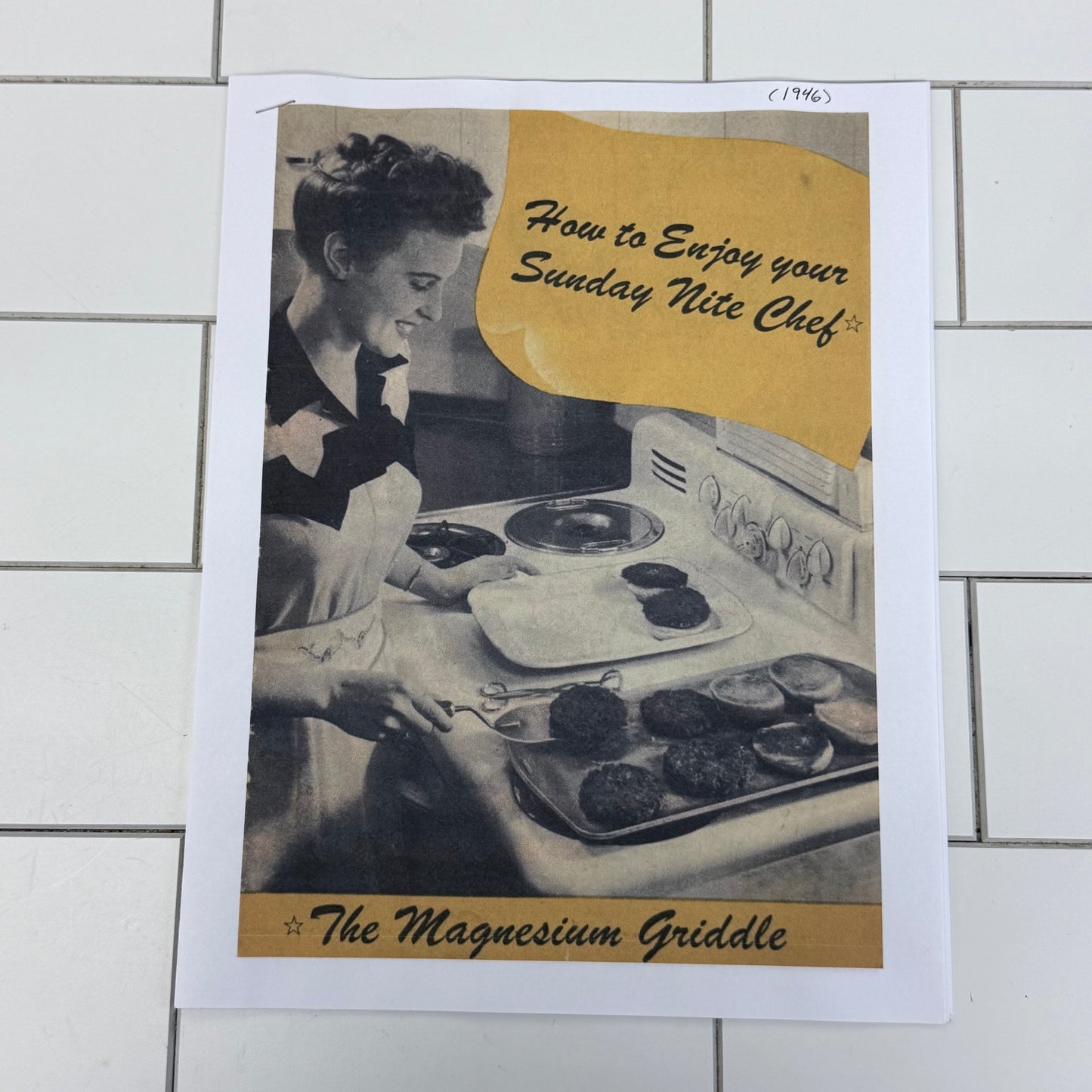 Dowcraft Griddle Tray, Metal 1940s