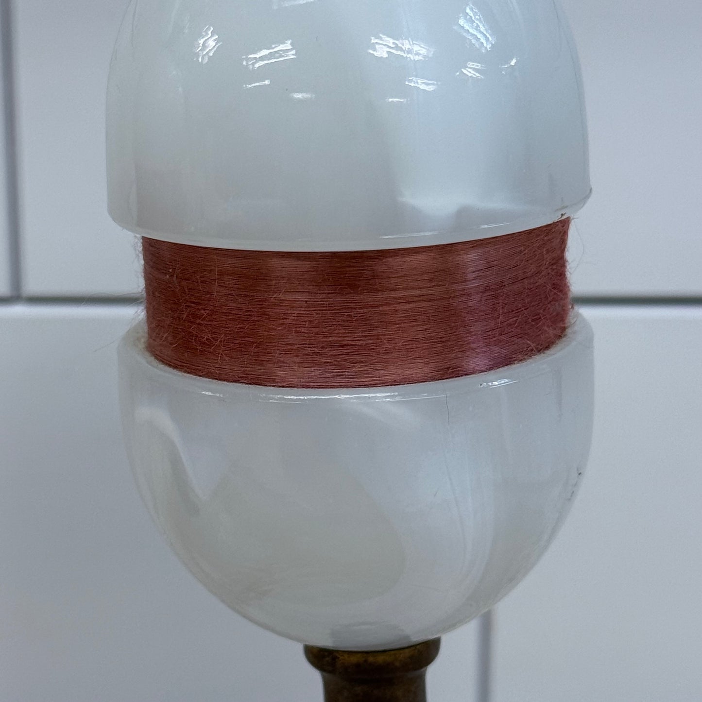 Vintage Milk Glass Accent Lamps Set of 2