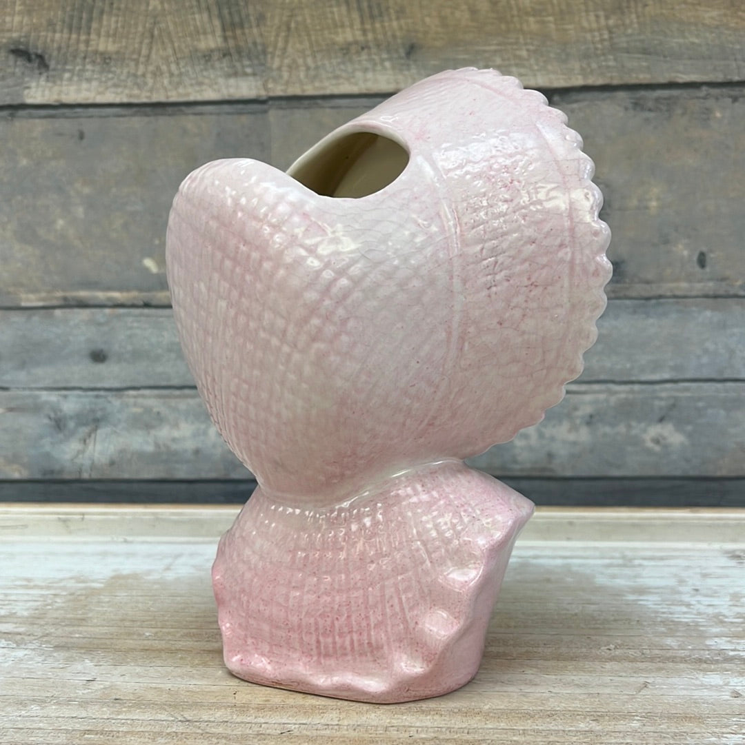 Vintage Baby in Pink Ceramic Vase