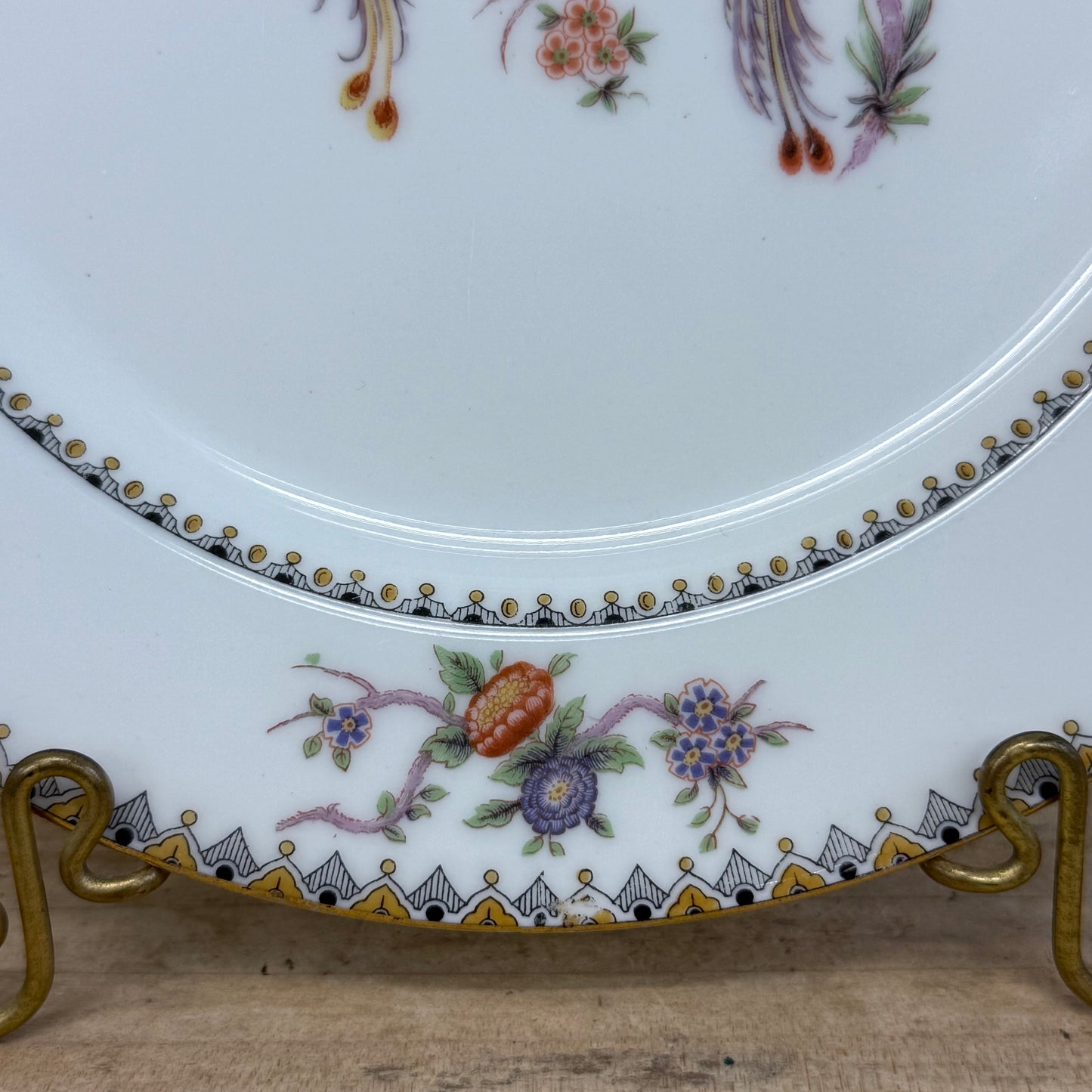 Bawo & Dotter Elite Works Limoges Bird Plate France 1900s