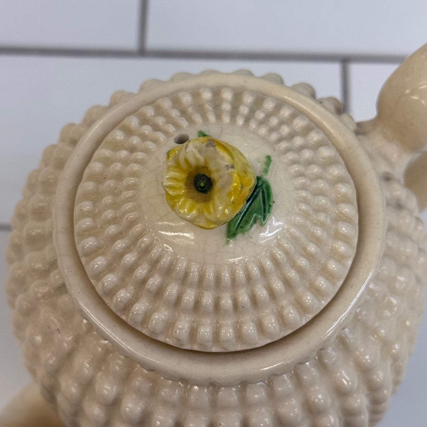 Maruhon Ware Hobnail Coffee Pot & Creamer Set 1950s