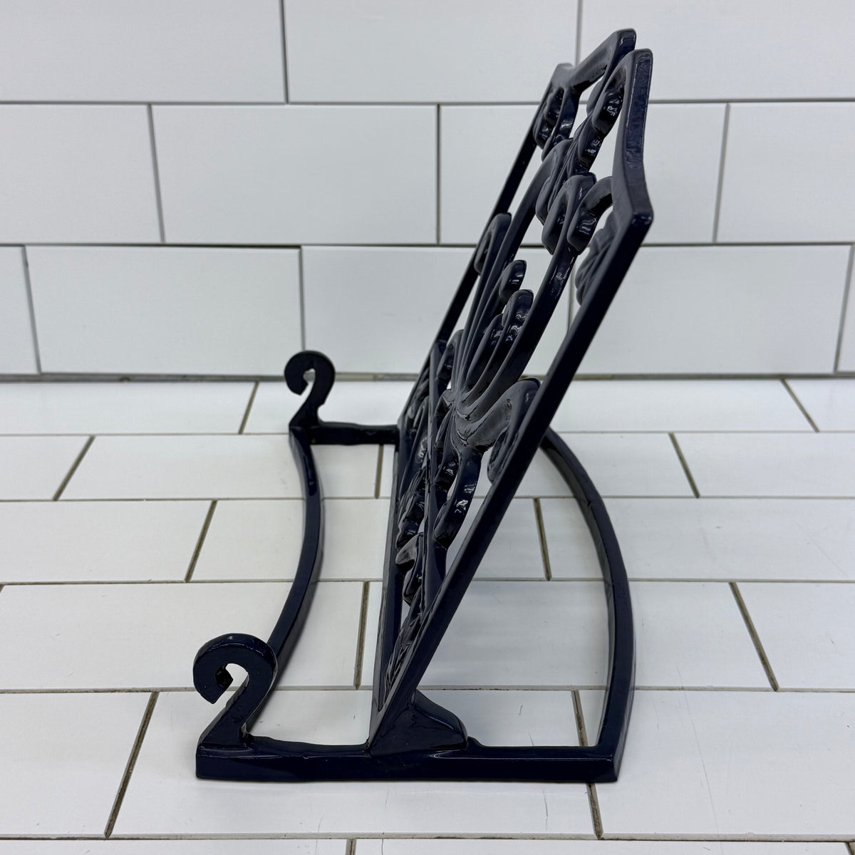 Ornate Cast Iron Cookbook Stand
