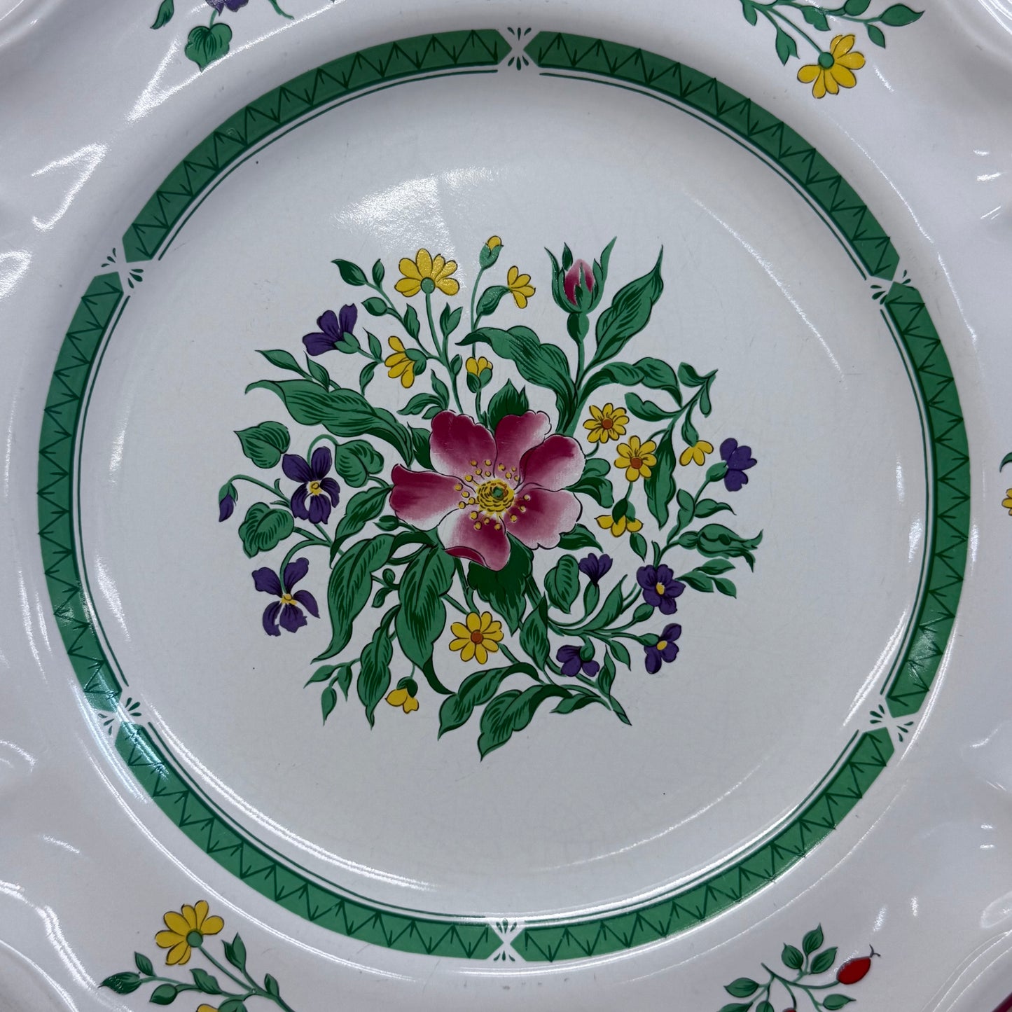 International China Rosalynn Carlton Varney Floral Platter 1980s