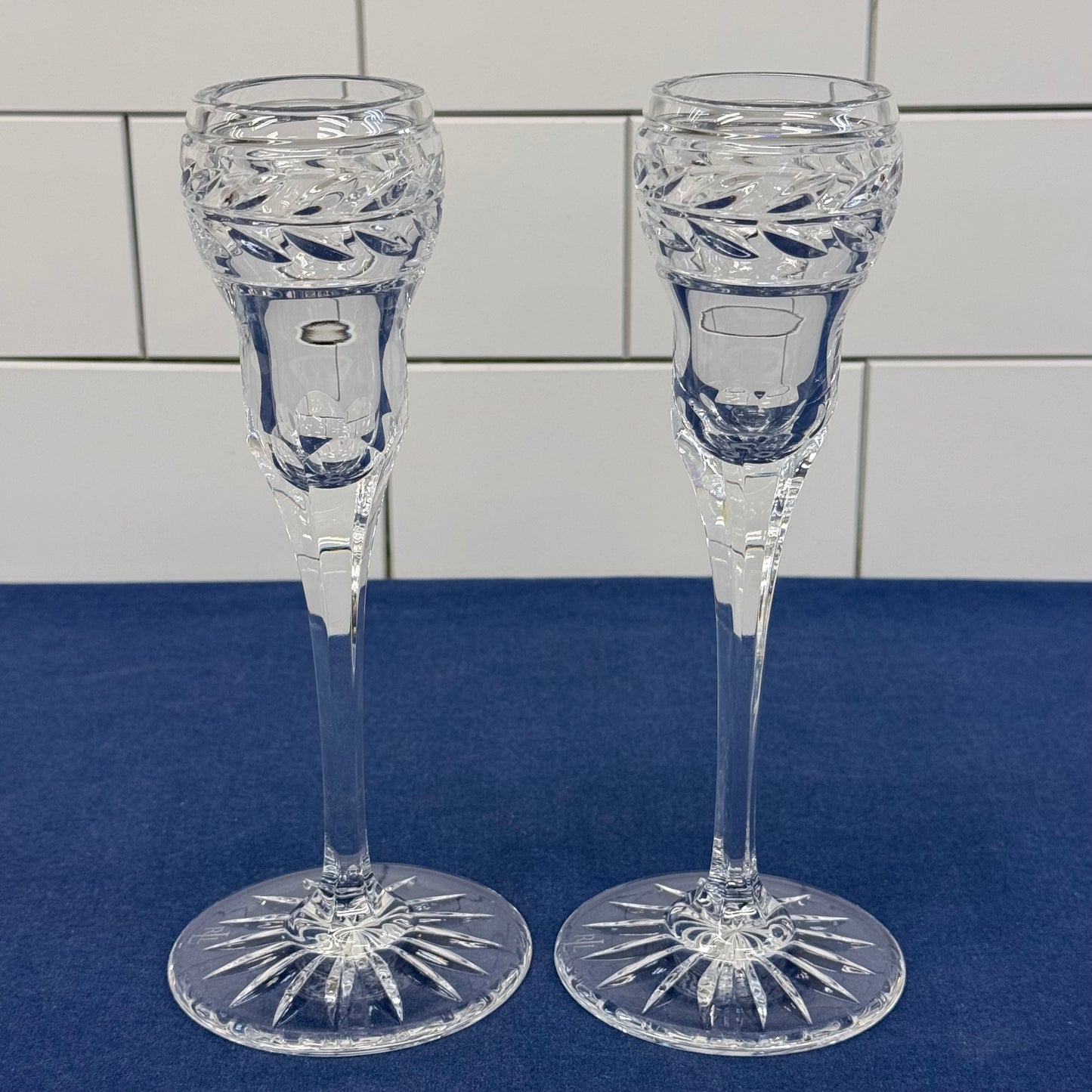 Ralph Lauren Crystal Candle Holders Set of 2