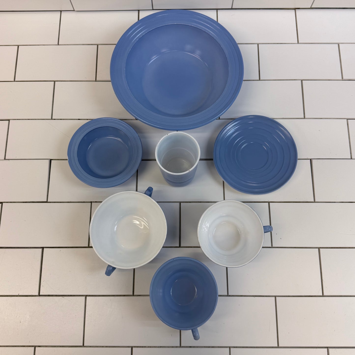 Hazel Atlas Moderntone Pastel Platonite Dish Selection