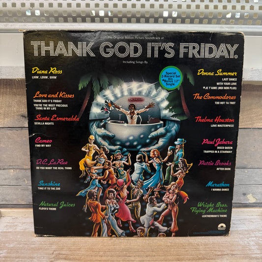 Thank God It’s Friday Movie Soundtrack Triple Vinyl Record, 1978