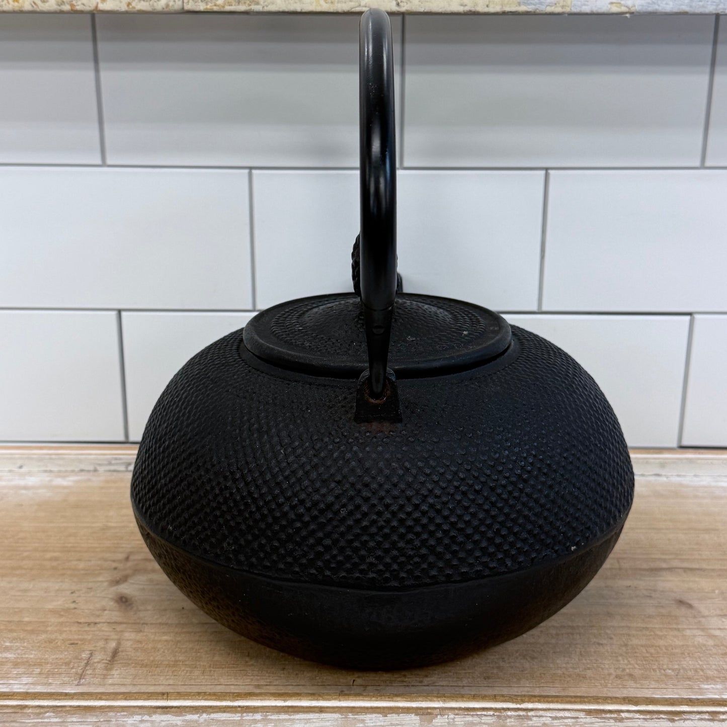 Cast Iron Tetsubin Style Hobnail Teapot Kettle