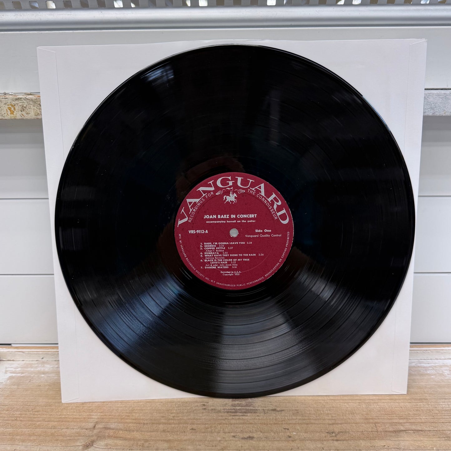 Joan Baez In Concert Parts 1 & 2 Vinyl 1962-63 #VRS-9112/9113