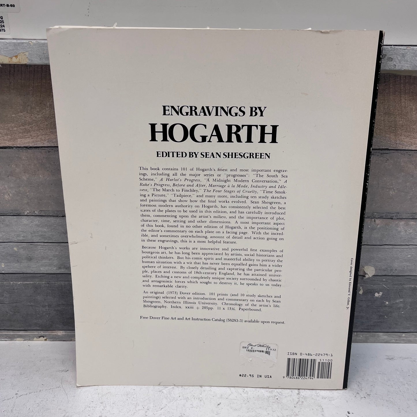 Engravings by Hogarth by Sean Shesgreen, 1973