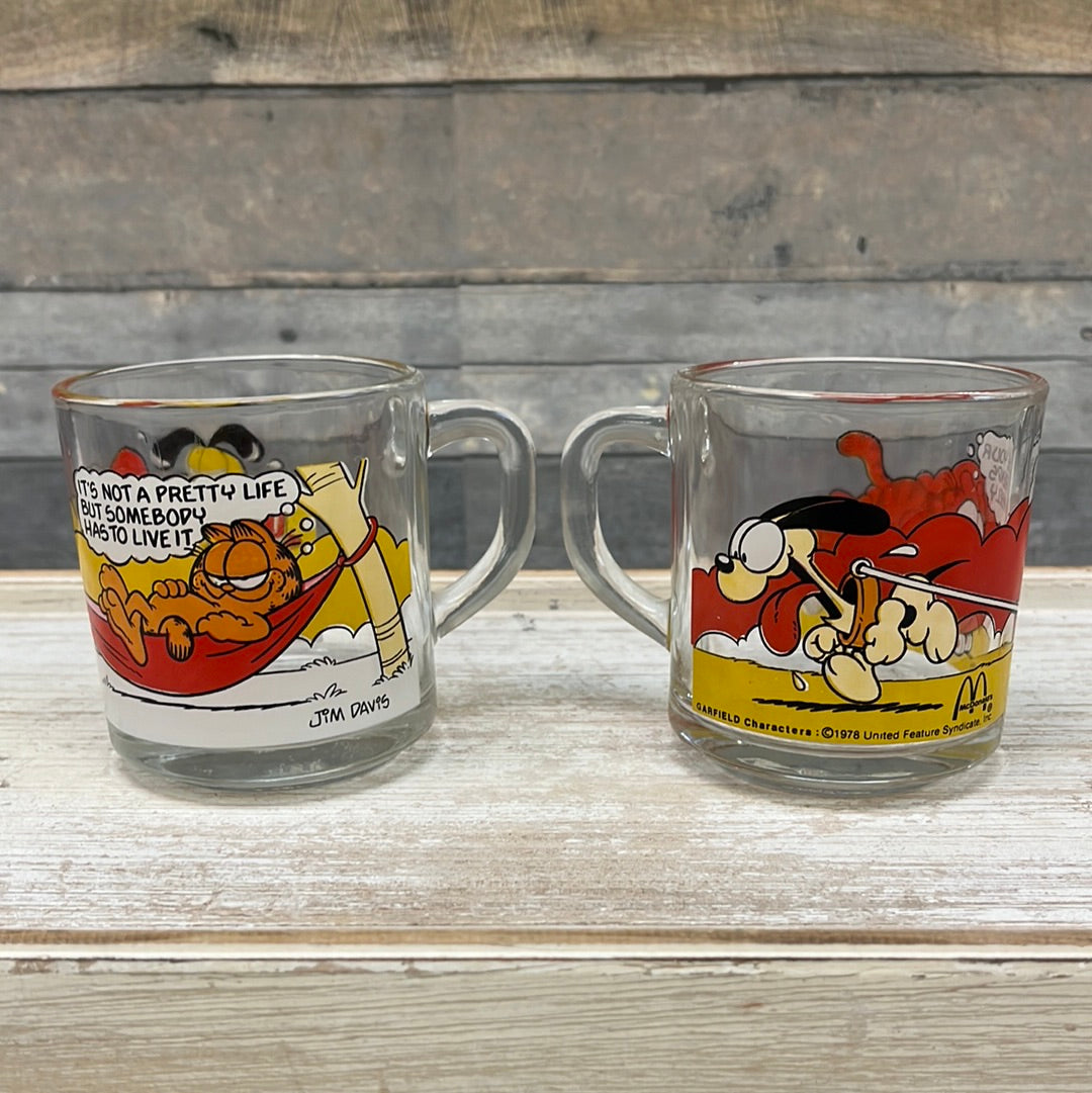 Vintage Collectible Character Glasses, 1970s-1990s