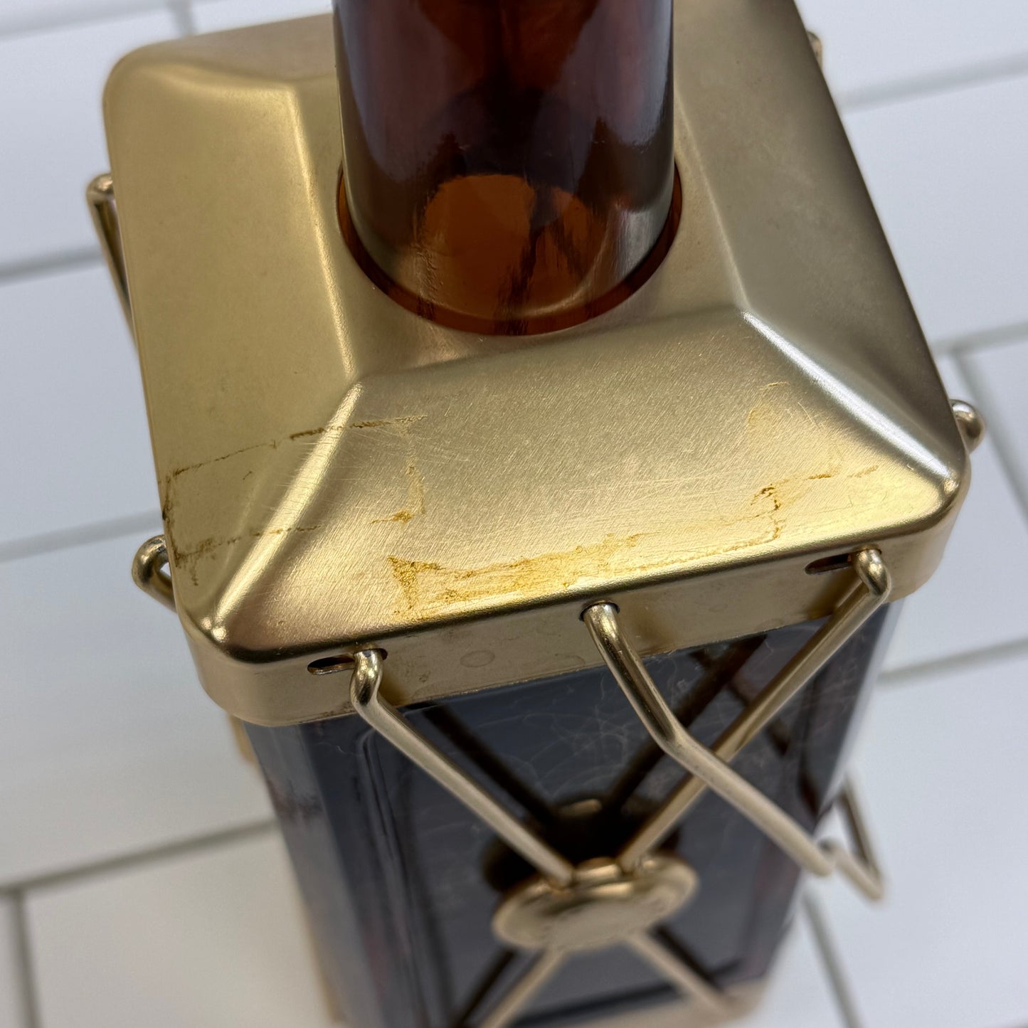 Swiss Harmony Musical Lantern Decanter Bottle Plays How Dry I Am