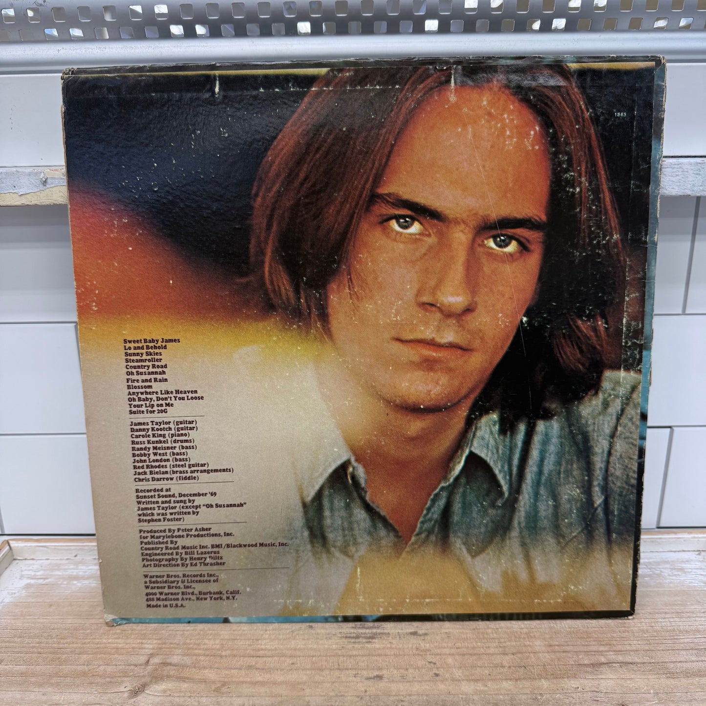 James Taylor Sweet Baby James Vinyl Record LP 1970 #WS 1843