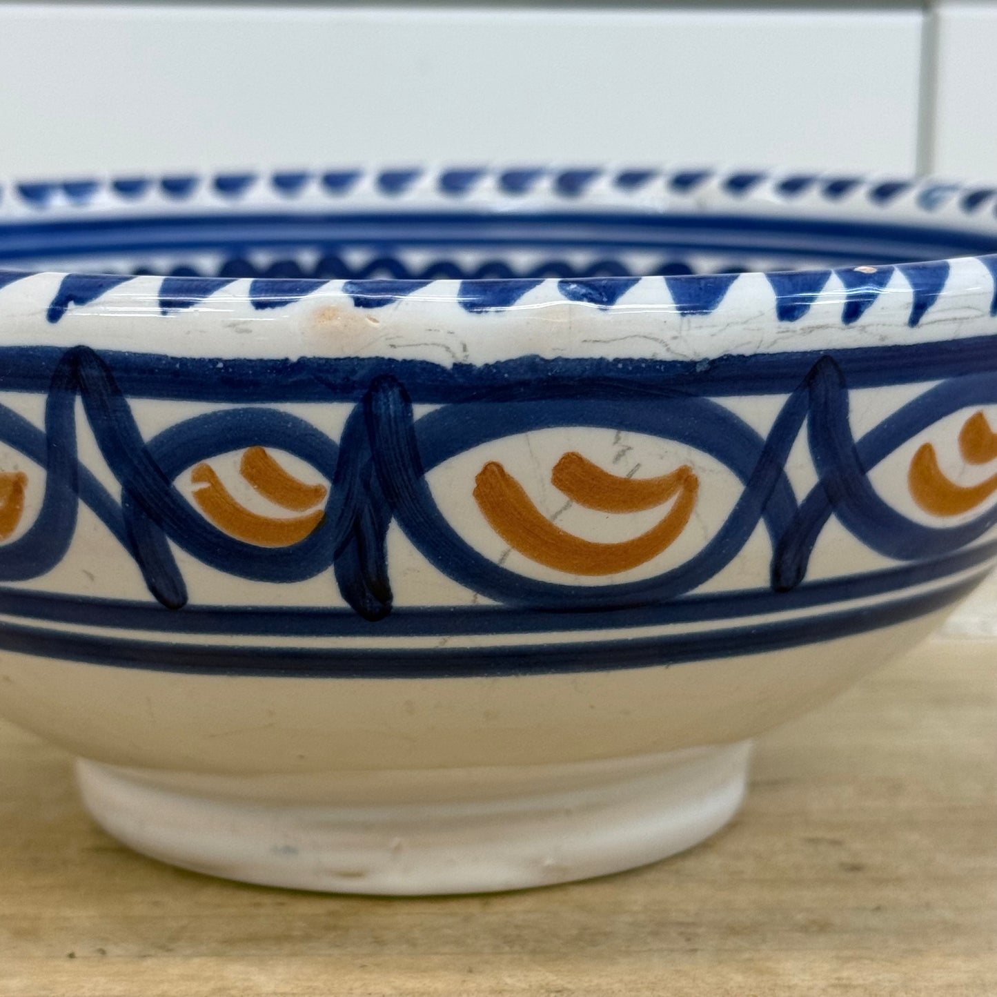 De La Cal Barreira Puente Spanish Floral Ceramic Bowl