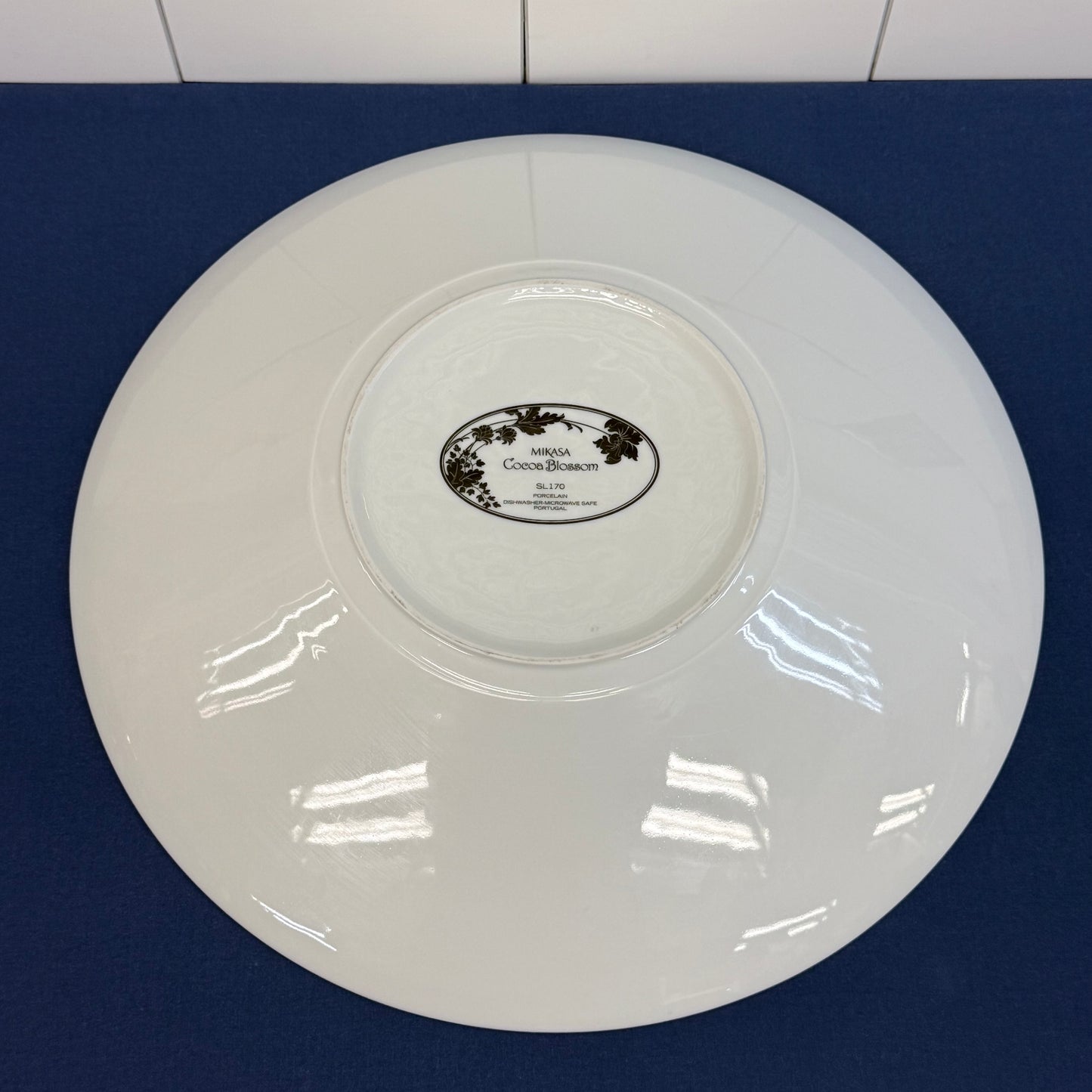 Mikasa Cocoa Blossom Porcelain Serving Bowl
