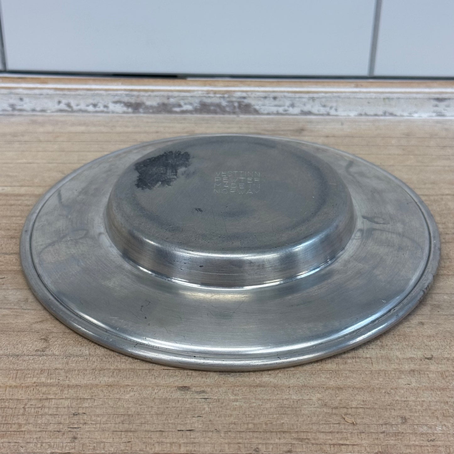 Vesttinn Norway Embossed Pewter Dish