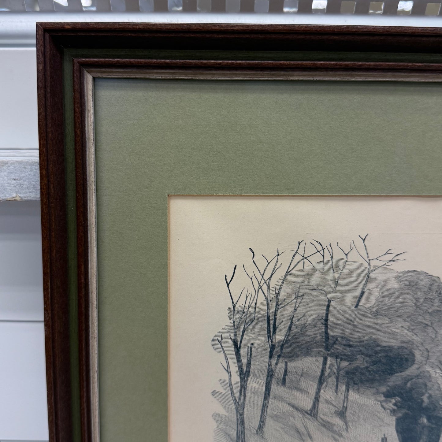 Framed First Ohio Regiment Surprised by a Masked Battery Civil War Print