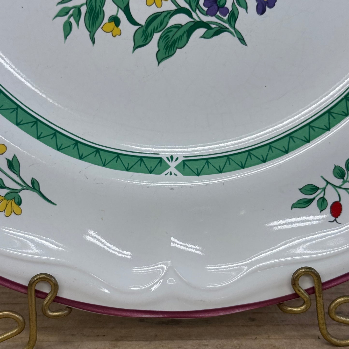 International China Rosalynn Carlton Varney Floral Platter 1980s