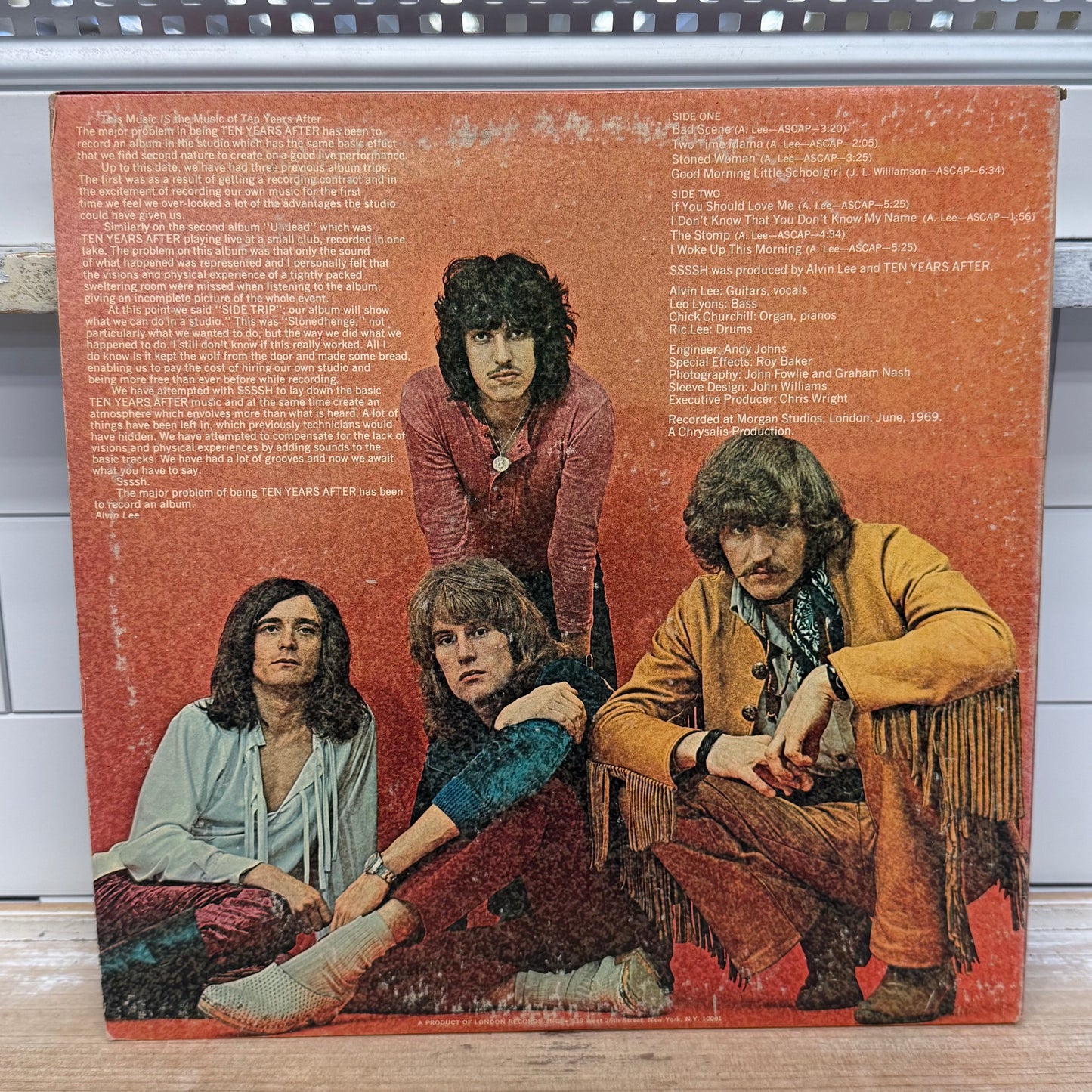 Ten Years After Ssssh Vinyl Record LP 1969