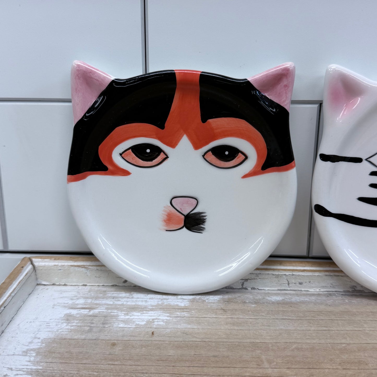 Bandwagon Cat Coasters Set of 4 Ceramic 2001