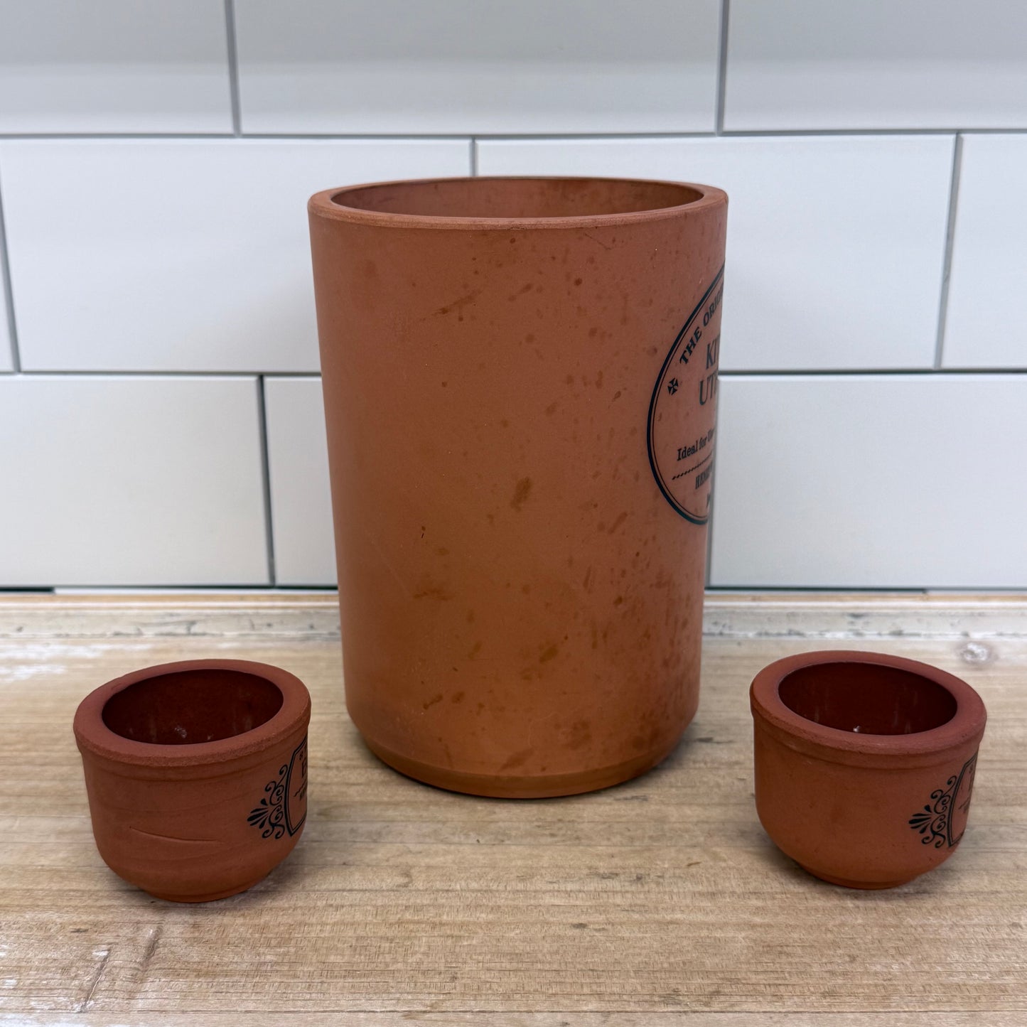 Henry Watson Pottery Original Suffolk Jar & Egg Cup Set