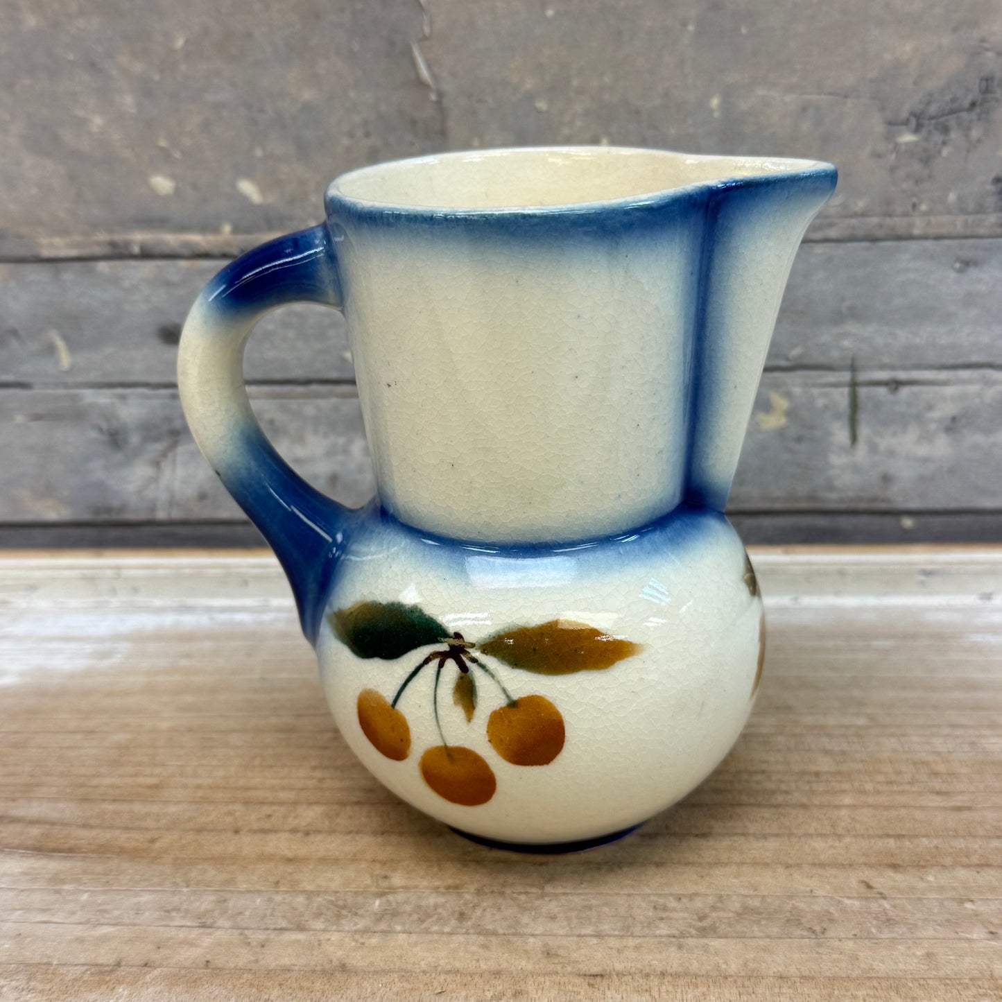 Erphila George Washington Stoneware Cherry Jug Pitcher, 1970s
