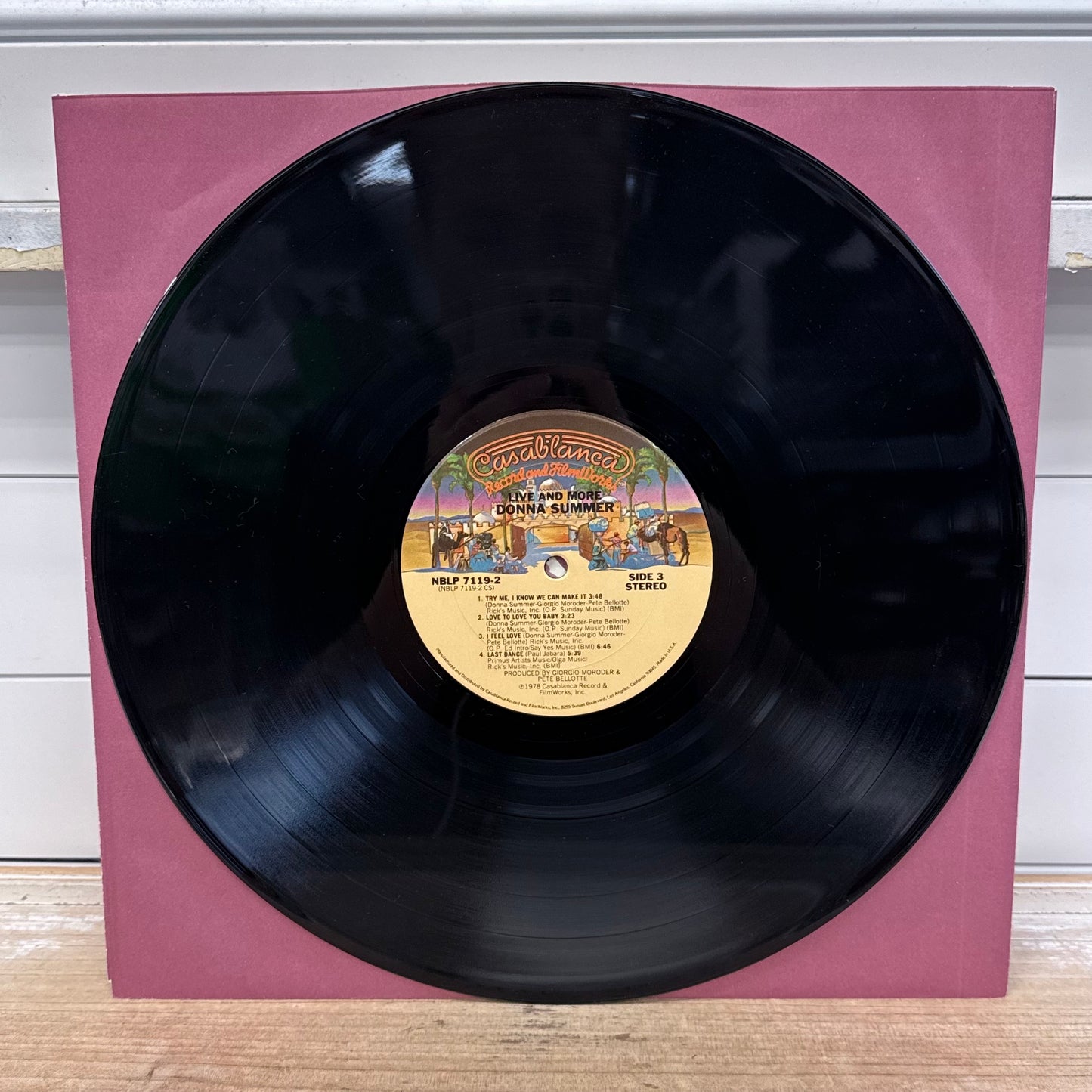Donna Summer Live and More Double Vinyl Record LP 1978