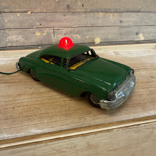 Marx Line Mar Battery Powered Police Car Tin Toy, 1950s