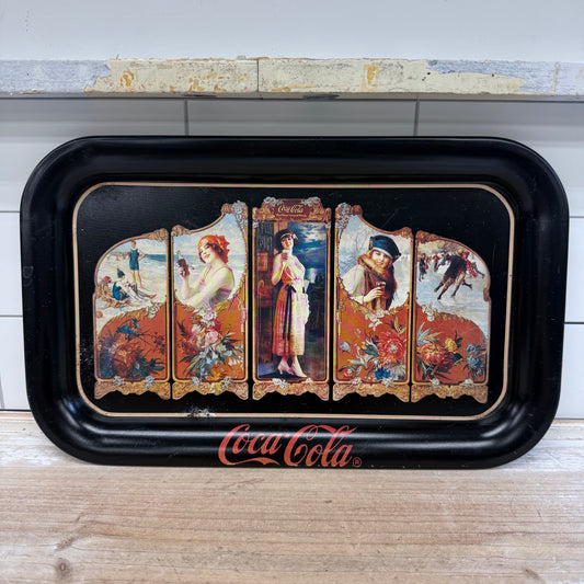 Ohio Art Co. Coca Cola Four Seasons Metal Tray, 1990