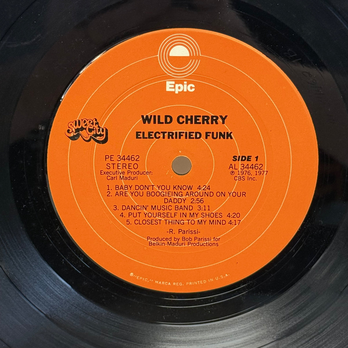 Wild Cherry Wild Cherry Electrified Funk Vinyl LP 1977 Epic #PE 34462 Funk Vinyl Record, 1977