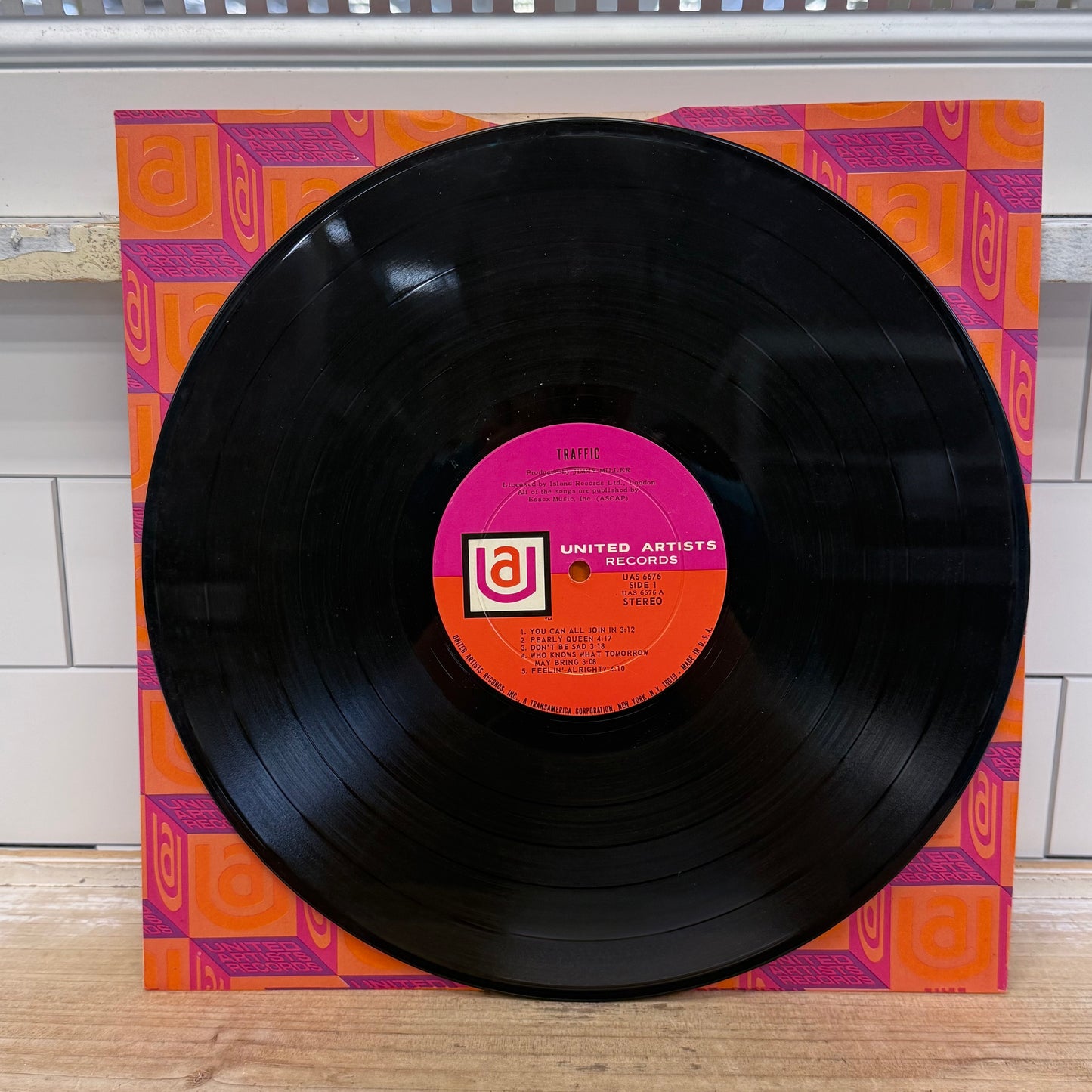 Traffic Self Titled Vinyl Record LP 1968 #UAS 6676