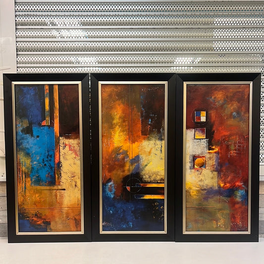 Original Brushstrokes Toledo Triptych by Michele COA, 2005