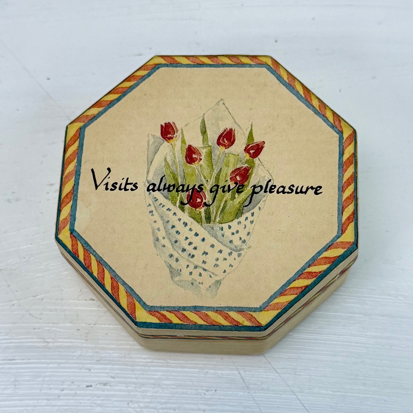 Catriona Stewart Hand Painted Trinket Box, 1988