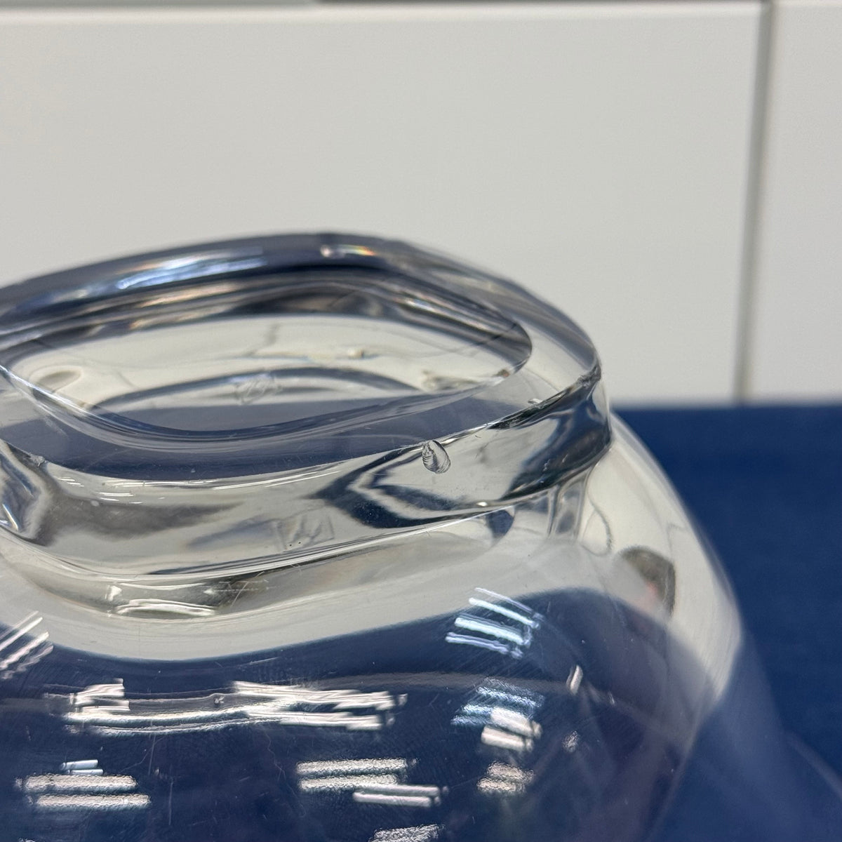Heisey Clear Glass Bowl and Underplate Set Elegant Glass