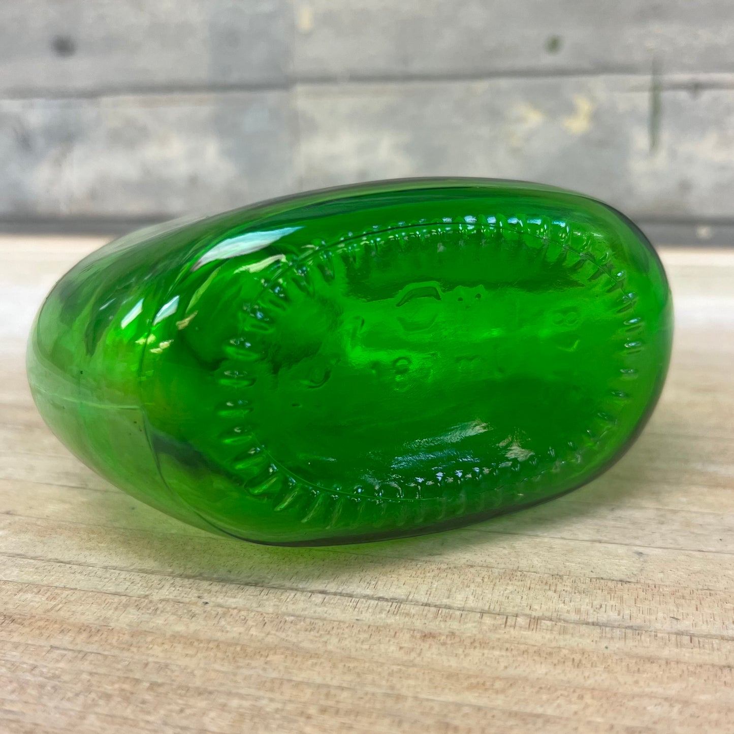 Green Glass Bottles, Lot of 4