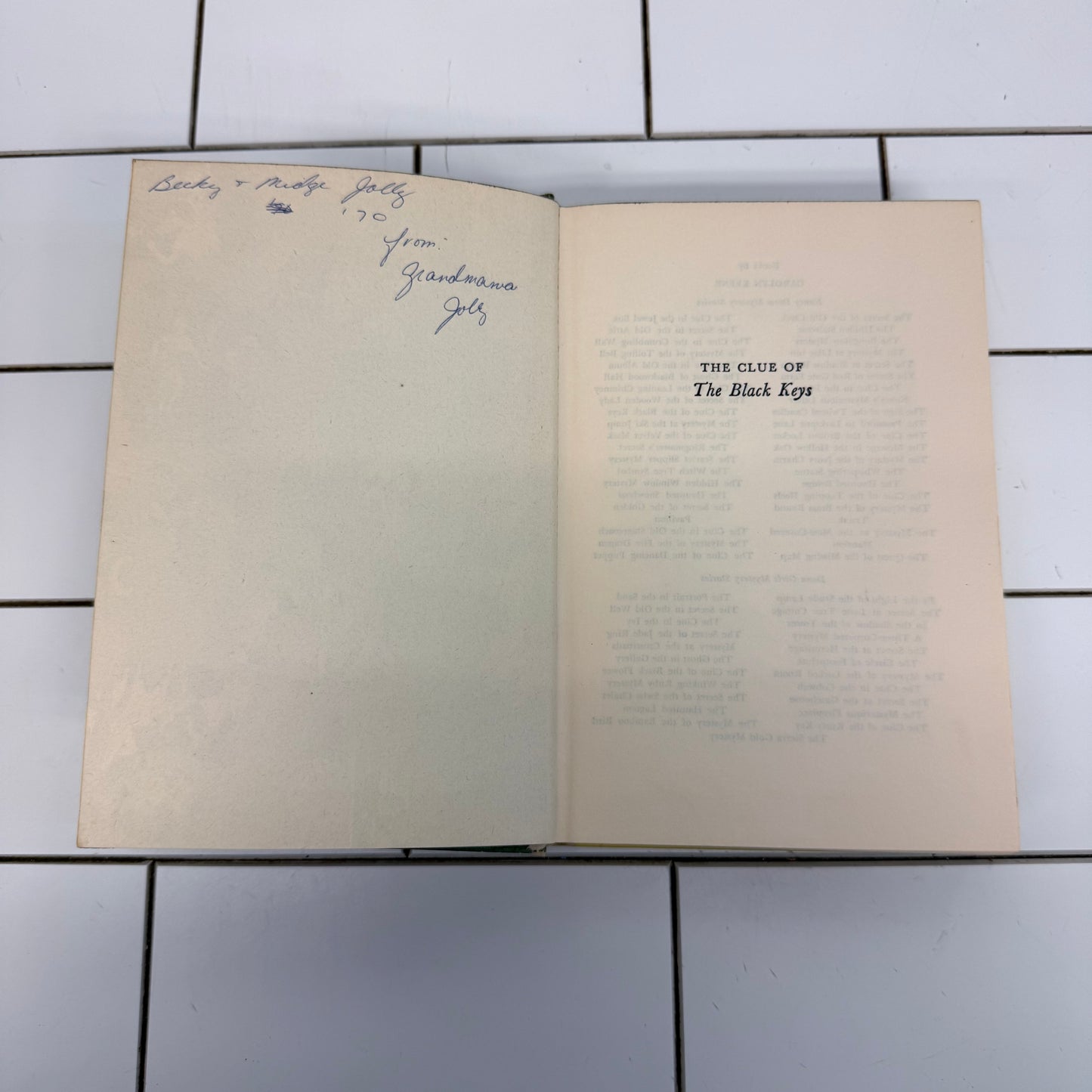 Vintage Nancy Drew Books Set of 6 By Carolyn Keene