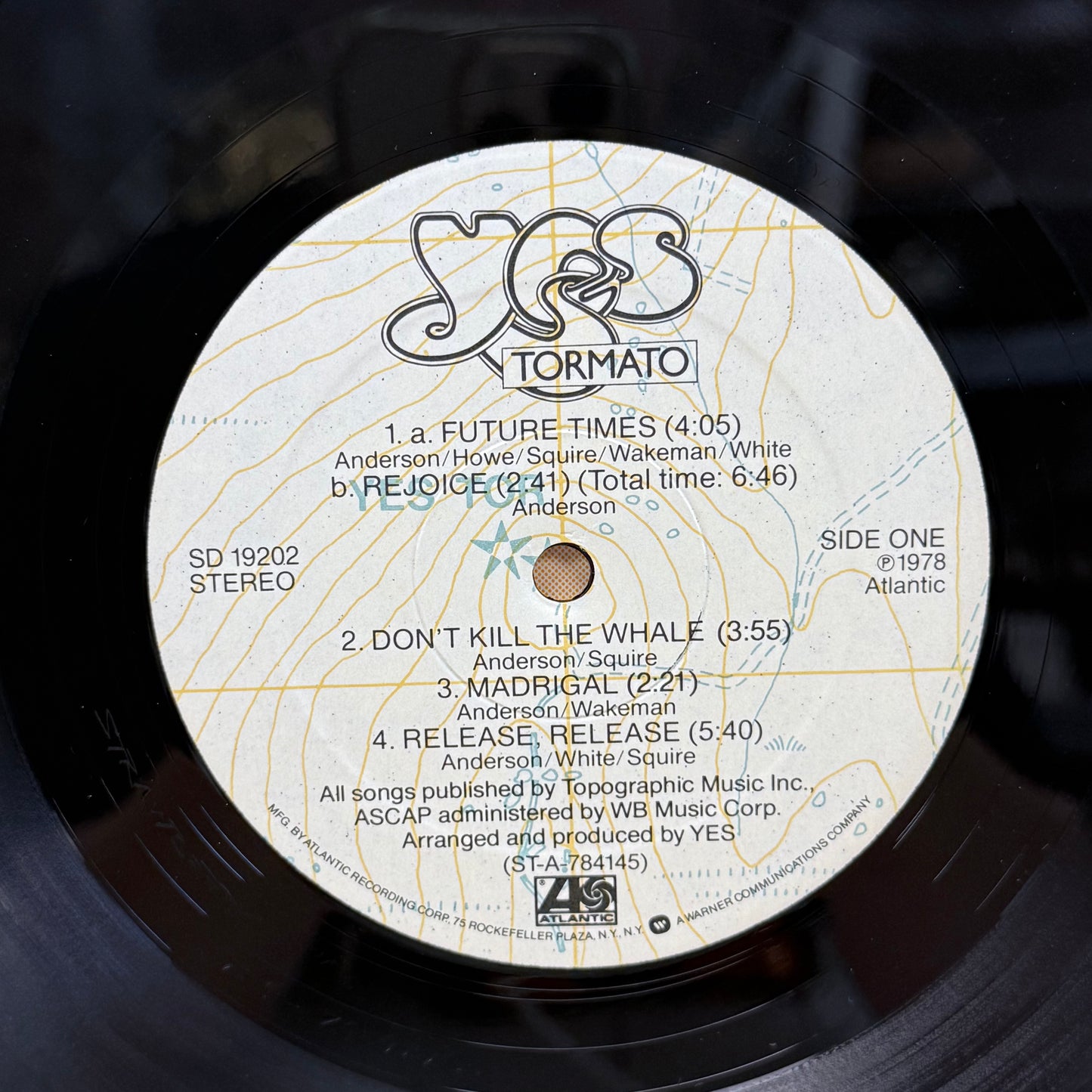 Yes Tormato Vinyl Record LP 1978
