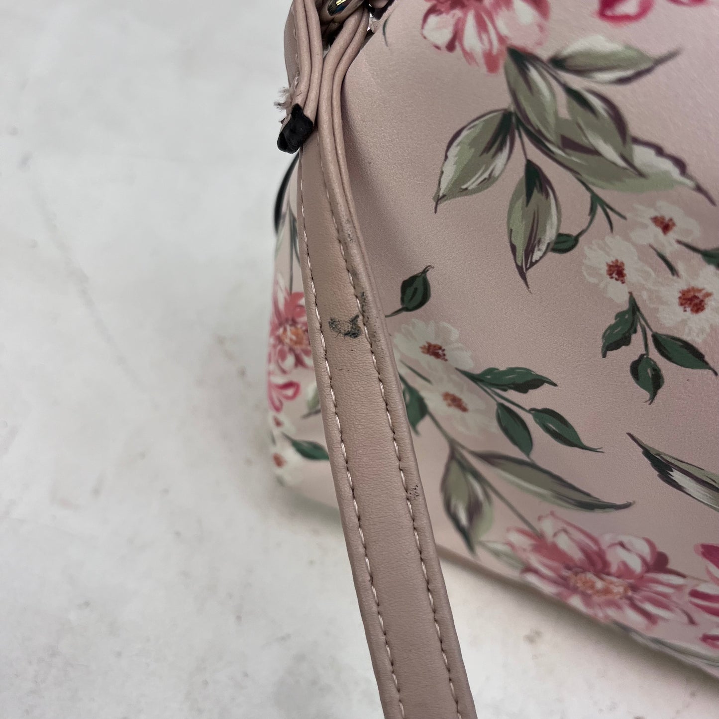 Nine West Floral Faux Leather Shoulder Bag