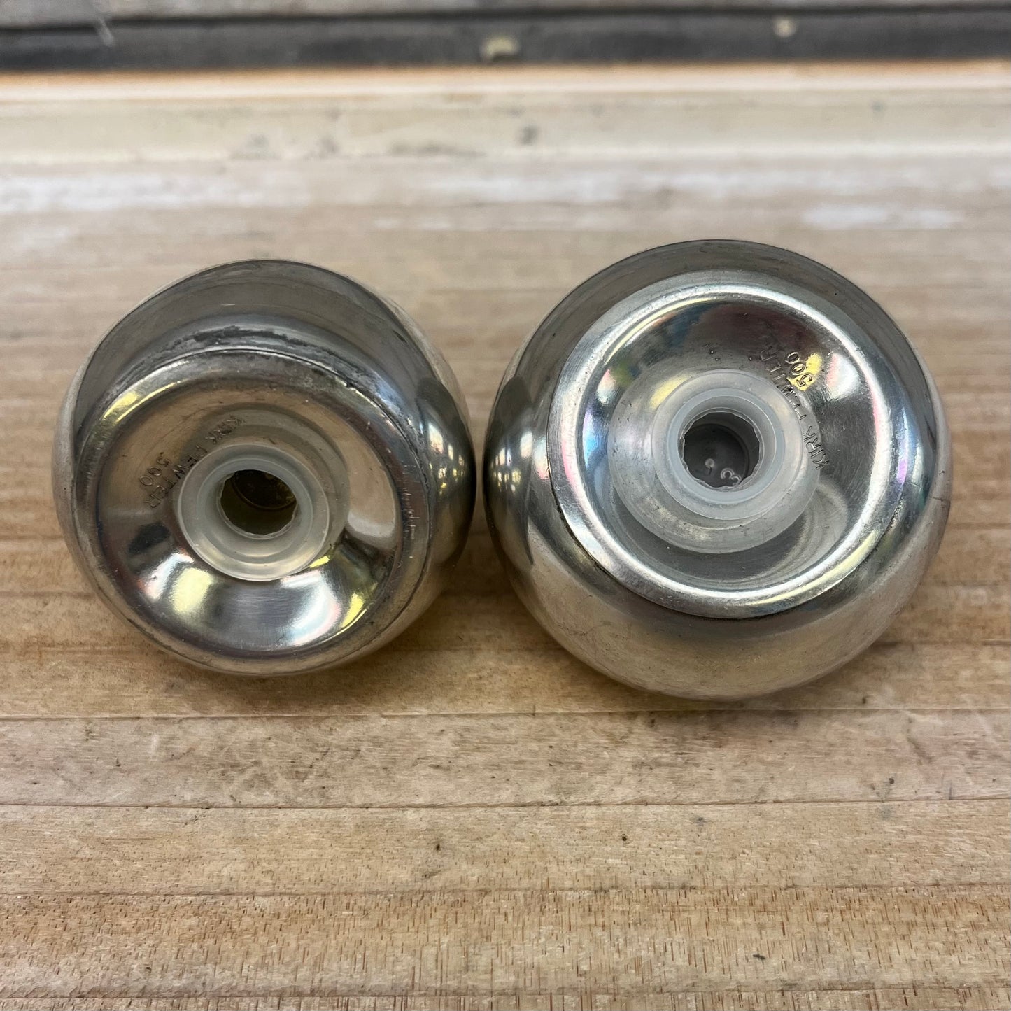 Kirk Stieff Pewter Fruit Salt & Pepper Shaker Set