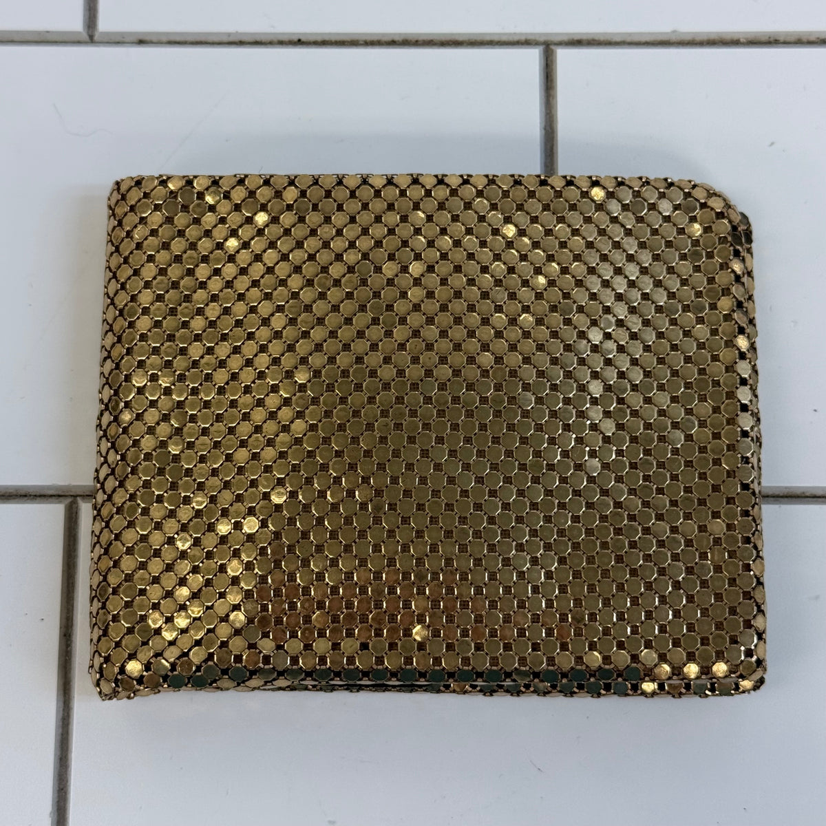 Whiting & Davis Gold Mesh Wallet 1960s