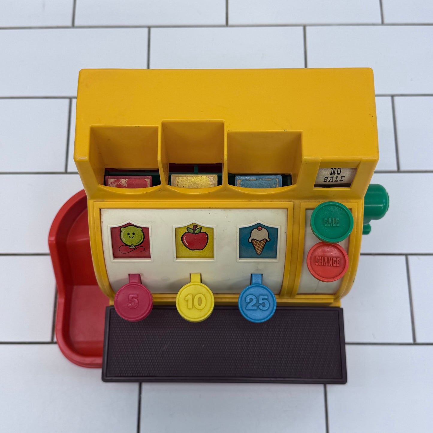 Vintage Fisher-Price Cash Register Toy 1974
