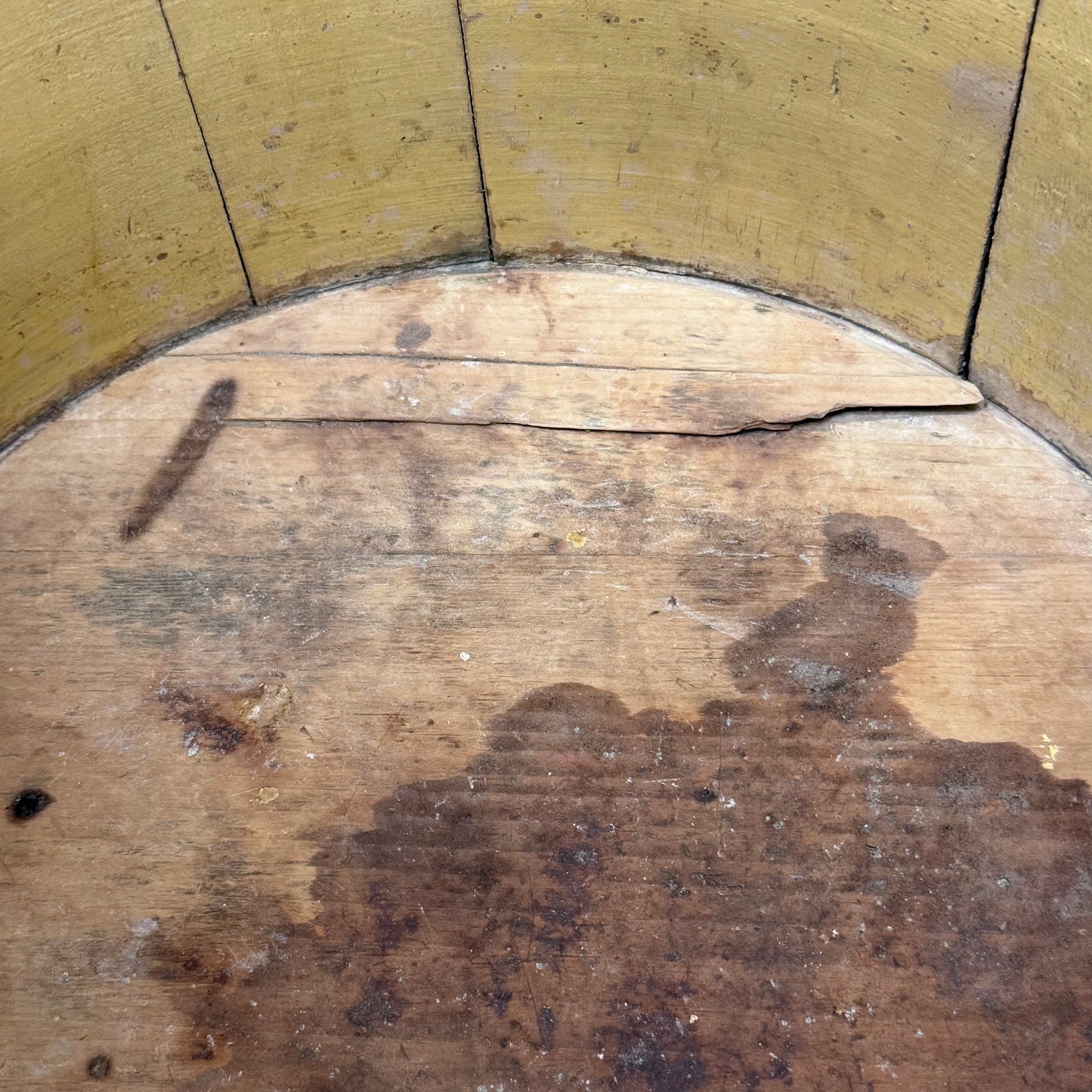 Decorative Bucket, Hand Painted Floral