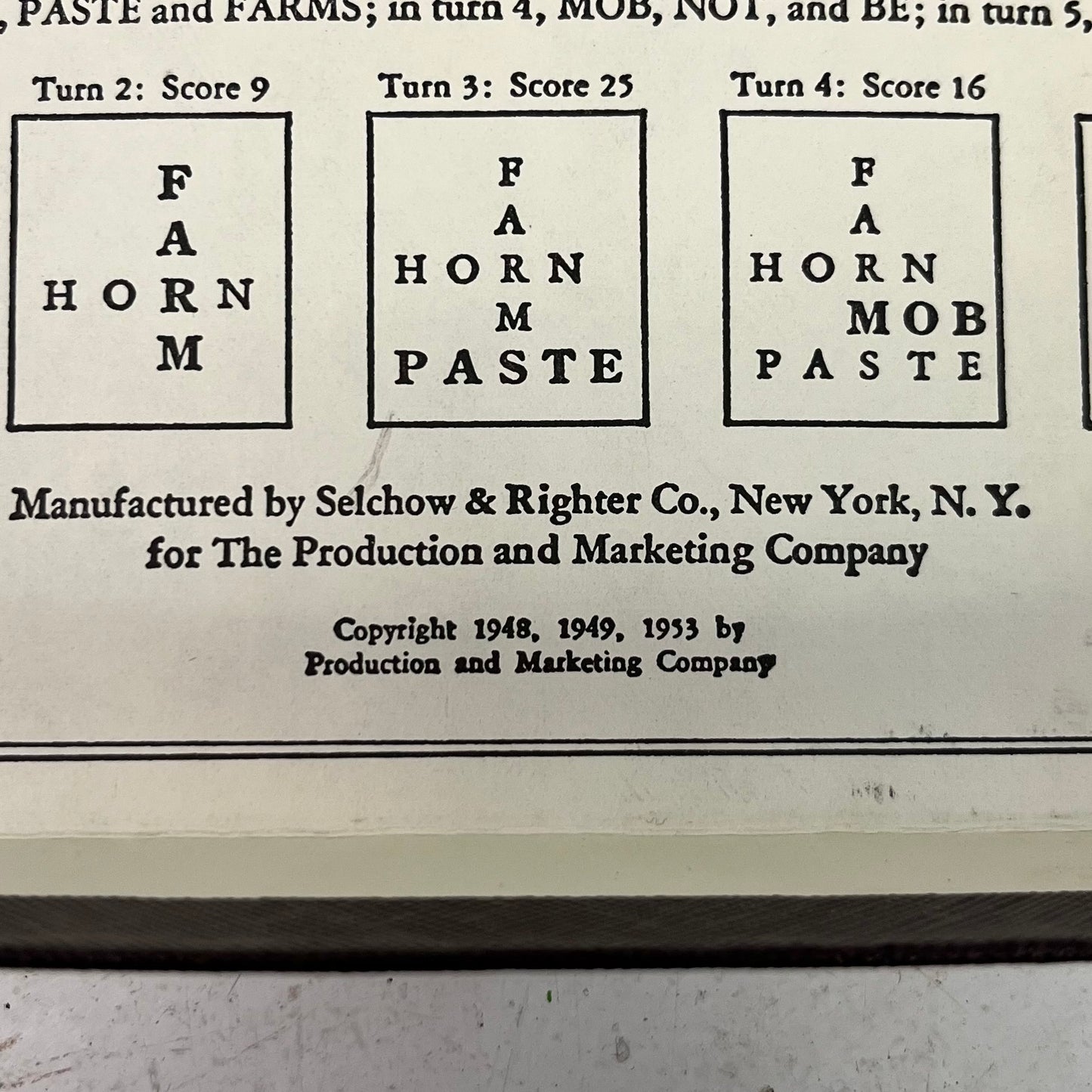Selchow & Righter Wood Scrabble, 1950s
